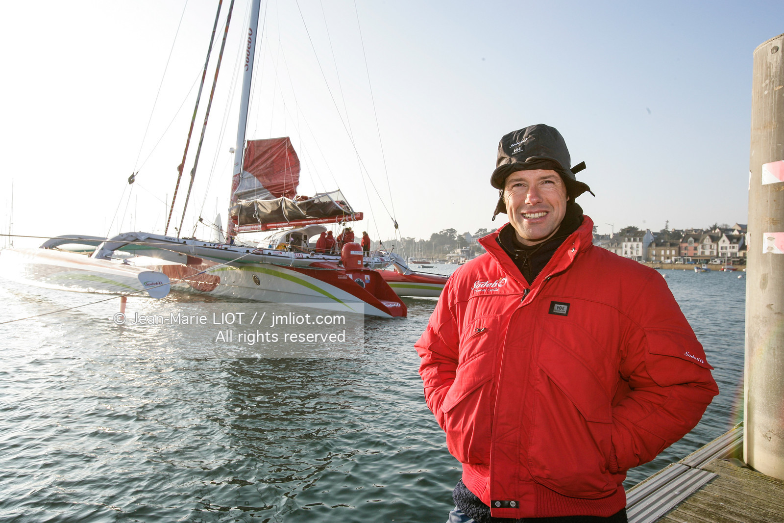 MAXI TRIMARAN SODEBO - THOMAS COVILLE - RECORD TOUR DU MONDE EN SOLITAIRE..