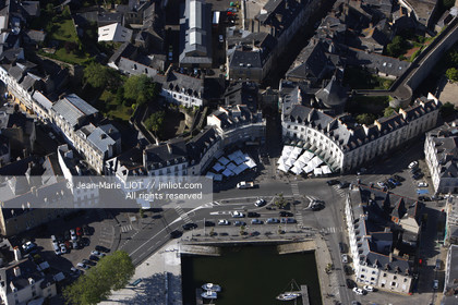 .AERIAL VIEW OF VANNES- MORBIHAN.PHOTO © JEAN-MARIE LIOT
