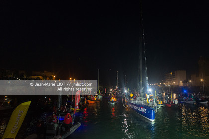 Les Sables d'Olonne, January 19, 2017 arrival of Armel Le Cléac'h (FR) skipper of the imoca Banque Populaire arrives 1st Vendee globe 2016-2017. Photo © Jean-Marie Liot   DPPI