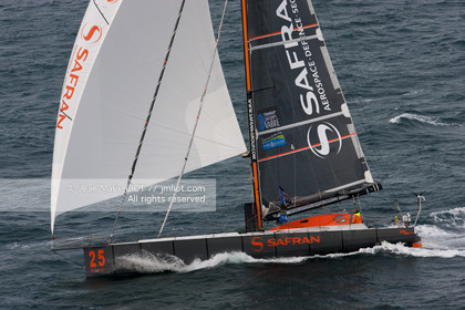 Novembre 2011 Départ de la Transat Jacques Vabre du  Havre et à destination de la Guadeloupe. Photo © Jean-Marie Liot.