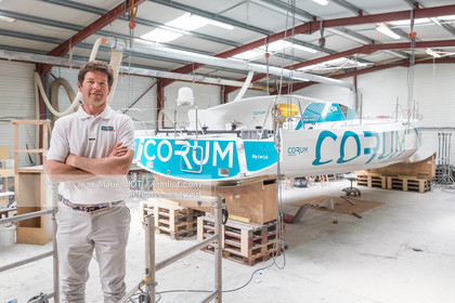 NICOLAS TROUSSEL 2018 - CLASS 40 CORUM - CHANTIER - PORTRAIT