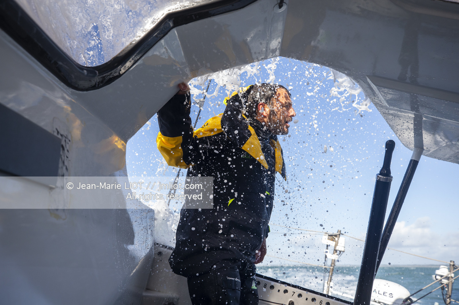 FABRICE AMEDEO ET ERIC PERON - TRANSAT JACQUES VABRE 2019 - A BORD