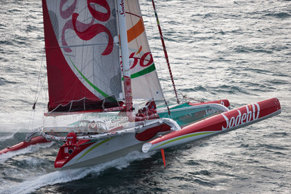 MAXI TRIMARAN SODEBO - THOMAS COVILLE - RECORD TOUR DU MONDE EN SOLITAIRE - 2008..