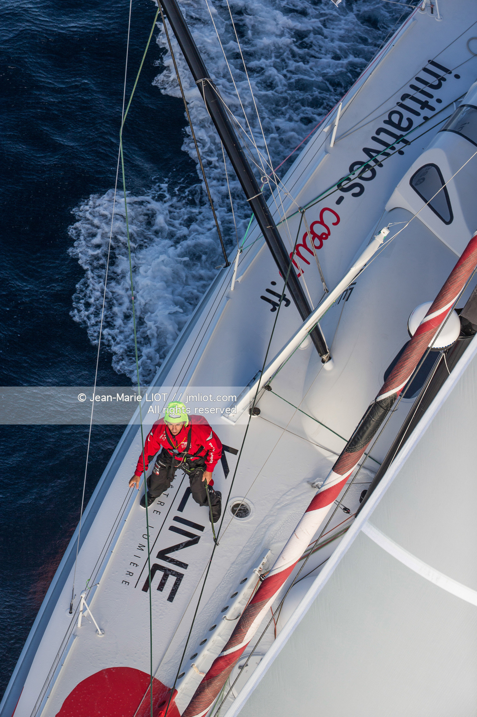 VENDEE GLOBE 2016-2017 - TANGUY DE LAMOTTE - INITIATIVES COEUR