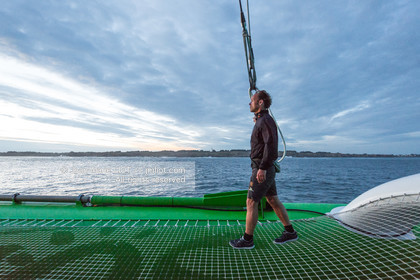 June 16-17, 2017 aboard Sodebo Ultim training for the Bridge.Photo © Jean-Marie LIOT   Sodebo