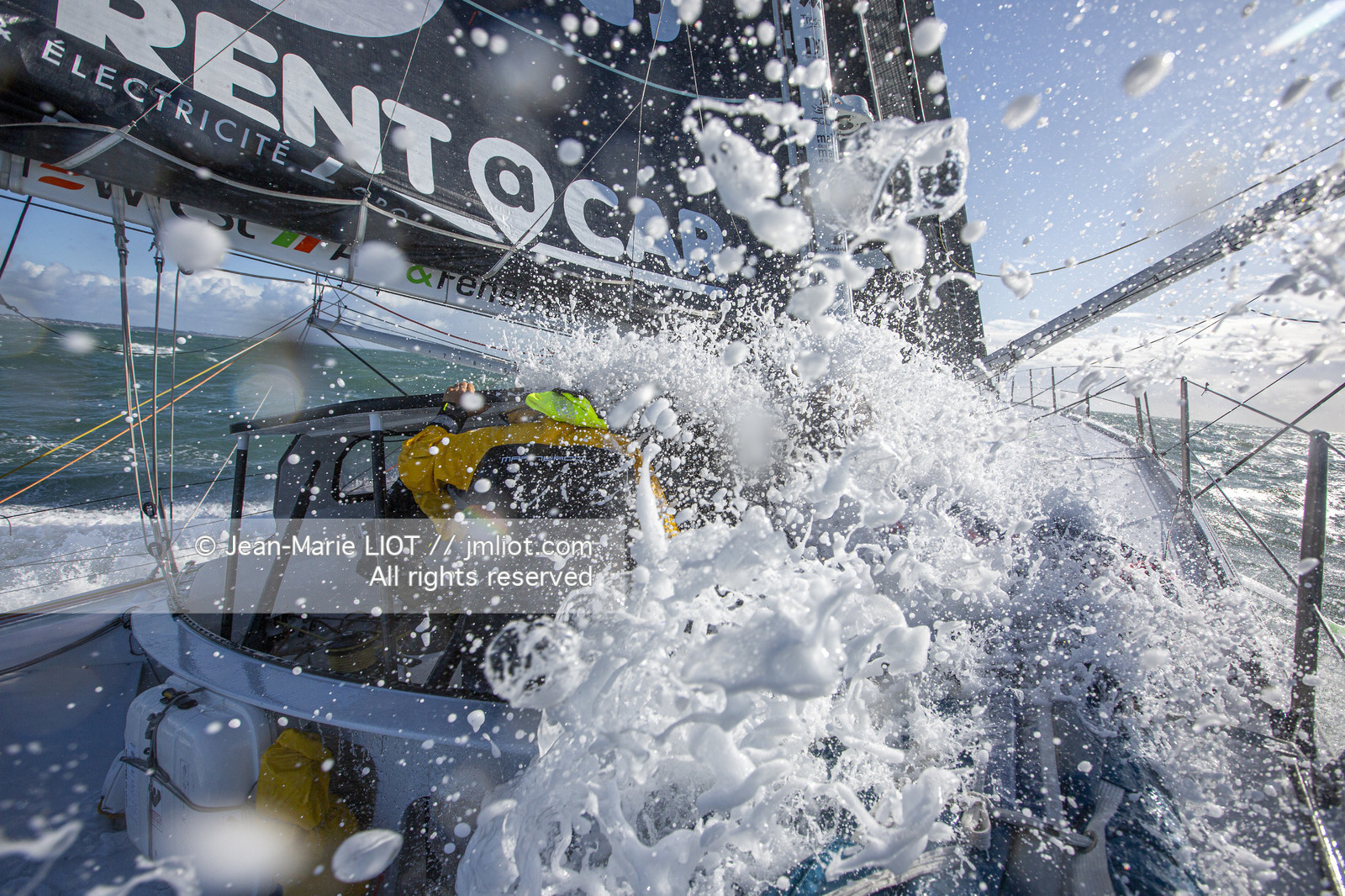 FABRICE AMEDEO ET ERIC PERON - TRANSAT JACQUES VABRE 2019 - A BORD
