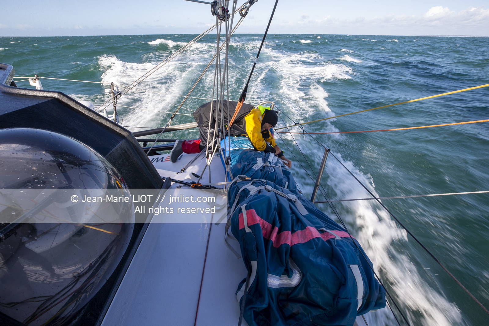 FABRICE AMEDEO ET ERIC PERON - TRANSAT JACQUES VABRE 2019 - A BORD