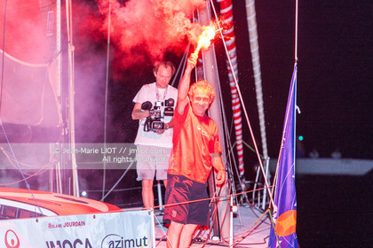 ROUTE DU RHUM 2010 - ARRIVEE DE ROLAND JOURDAIN