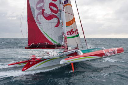 MAXI TRIMARAN SODEBO - THOMAS COVILLE - RECORD TOUR DU MONDE EN SOLITAIRE - 2008..