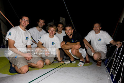 .On November 19, 2011, François Gabart and Sébastien Col Arrived in Costa Rica, of  on the Imoca Macif. Photo © Jean-Marie Liot   DPPI