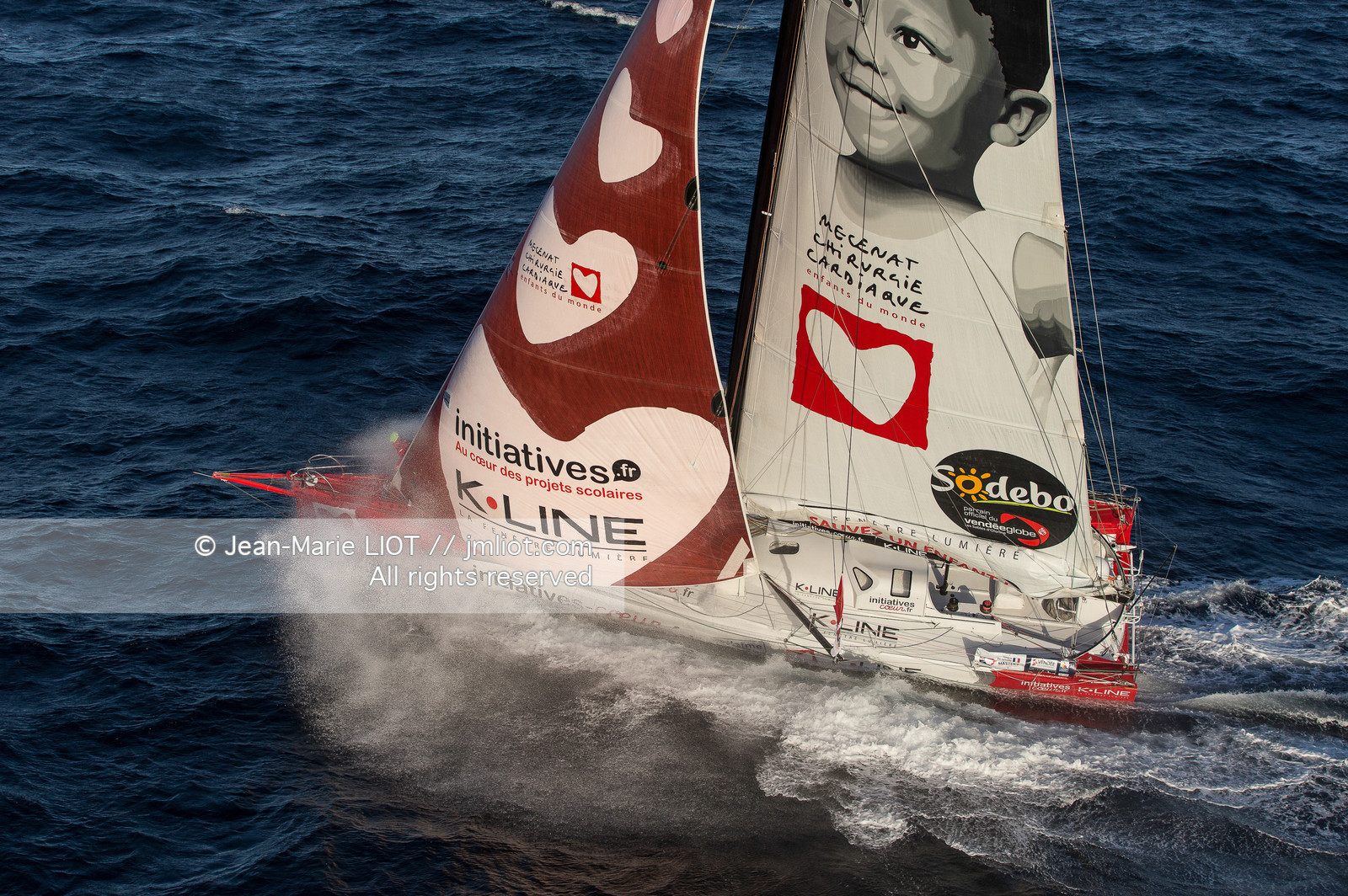 VENDEE GLOBE 2016-2017 - TANGUY DE LAMOTTE - INITIATIVES COEUR