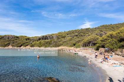 .Port-Cros, off Hyères in the department of Var, small island of 4 km long is a reserve of fauna and flora. Photo © Jean-Marie Liot