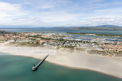 .Leucate is a seaside resort located in the Gulf of Lion halfway between Narbonne and Perpignan in the Languedoc -Roussillon department ..Photo © Jean -Marie Liot