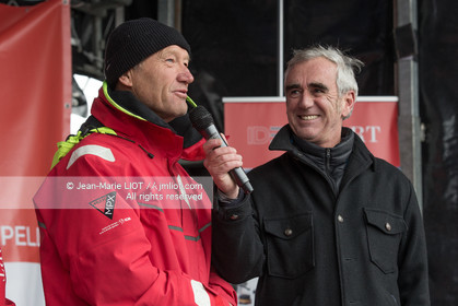 IDEC SPORT- ARRIVEE  RECORD TROPHEE JULES VERNE