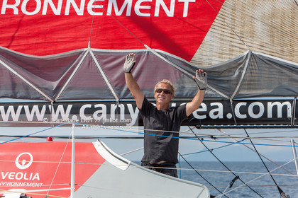 ROUTE DU RHUM 2010 - ARRIVEE DE ROLAND JOURDAIN