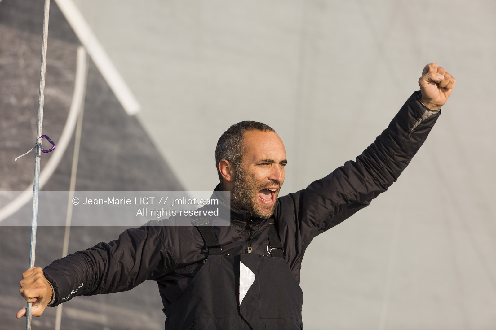 VENDEE GLOBE 2016-2017 - FABRICE AMEDEO - NEWREST-MATMUT - ARRIVEE