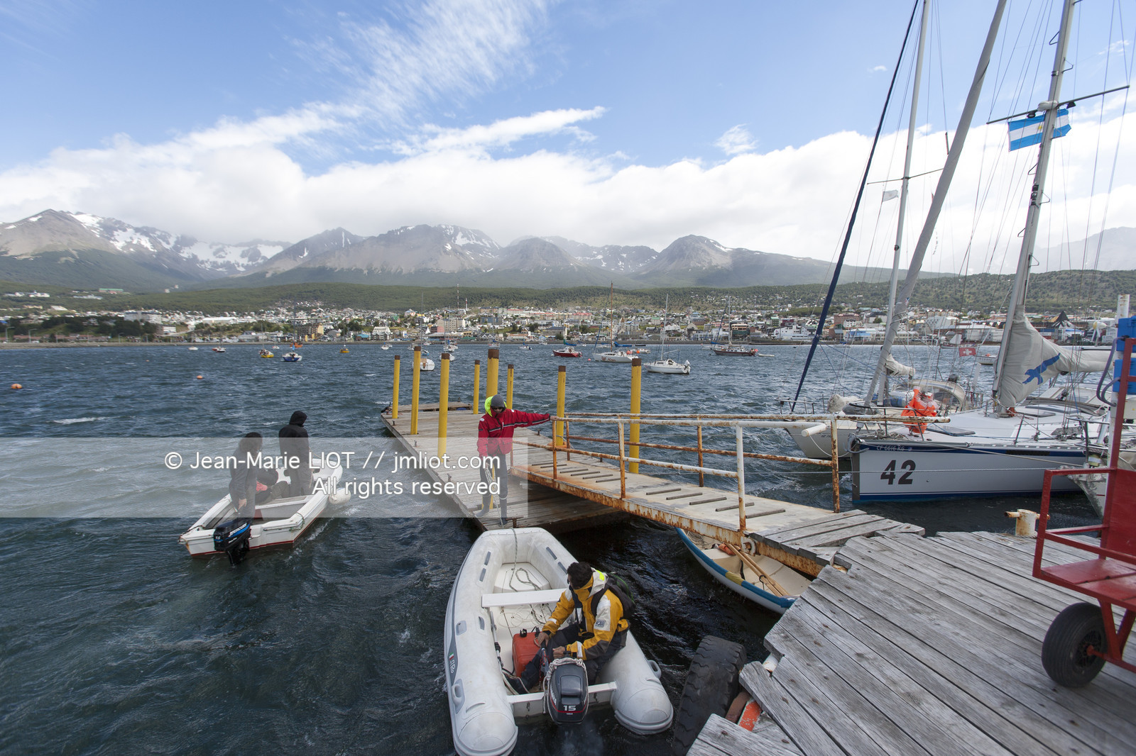 Ushuaia, Terre de Feu est la ville la plus australe du globe.Située à la pointe de l'Argentine cette province est la porte de l'antartique.photo © Jean-Marie Liot.