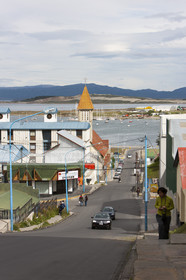 Ushuaia, Terre de Feu est la ville la plus australe du globe.Située à la pointe de l'Argentine cette province est la porte de l'antartique.photo © Jean-Marie Liot.