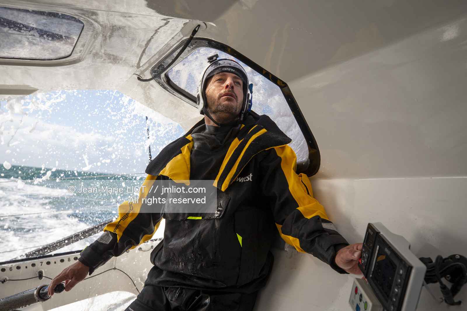 FABRICE AMEDEO ET ERIC PERON - TRANSAT JACQUES VABRE 2019 - A BORD