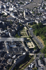 .AERIAL VIEW OF VANNES- MORBIHAN.PHOTO © JEAN-MARIE LIOT