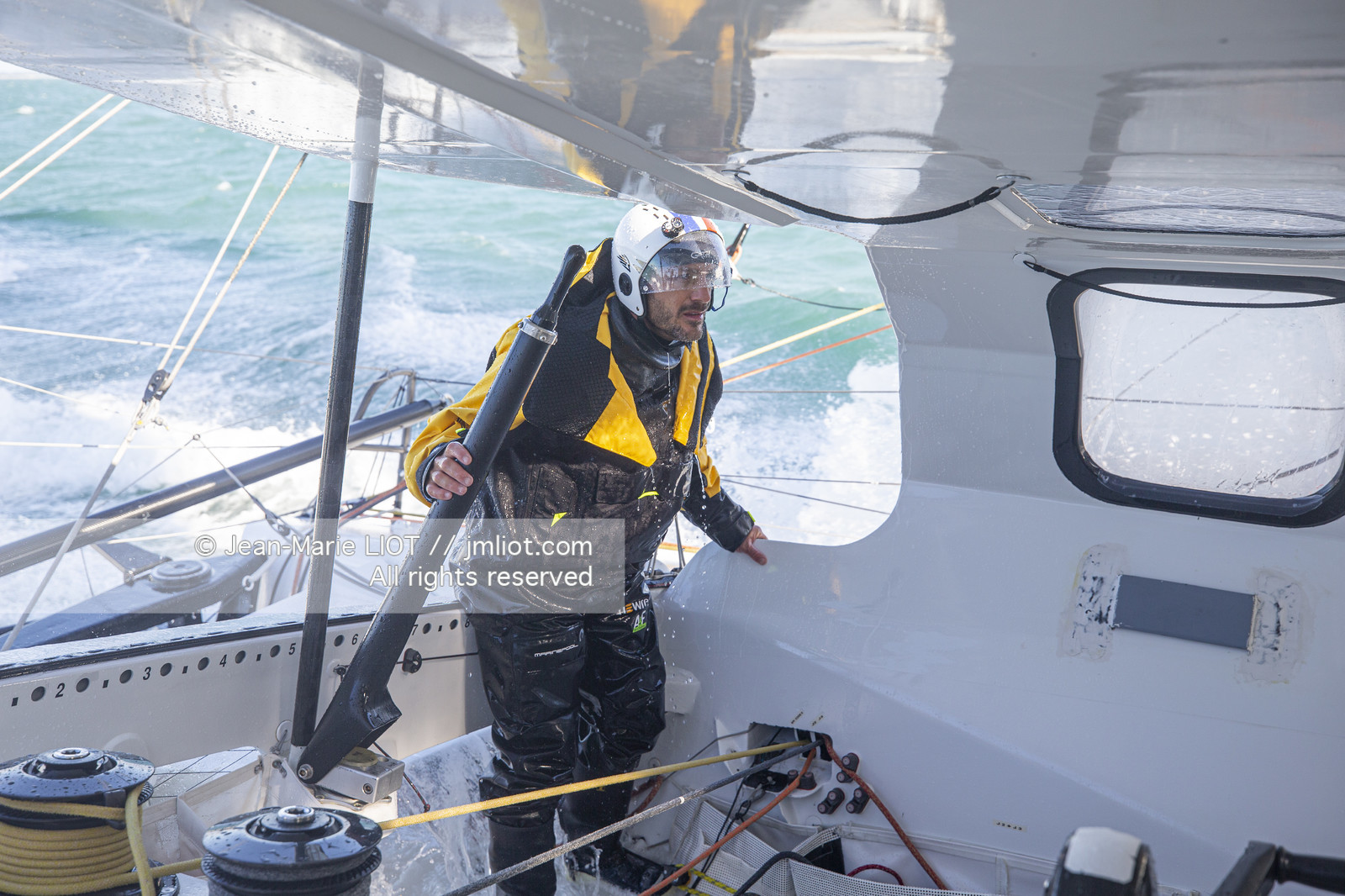 FABRICE AMEDEO ET ERIC PERON - TRANSAT JACQUES VABRE 2019 - A BORD