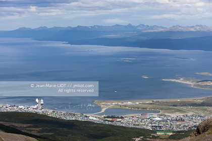 Ushuaia, Terre de Feu est la ville la plus australe du globe.Située à la pointe de l'Argentine cette province est la porte de l'antartique.photo © Jean-Marie Liot.