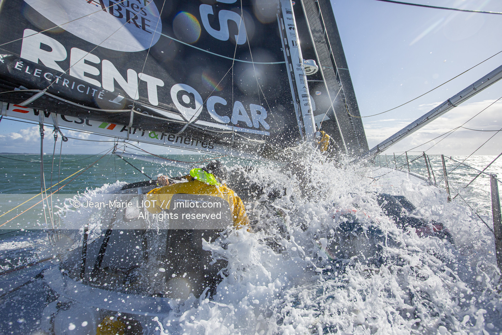 FABRICE AMEDEO ET ERIC PERON - TRANSAT JACQUES VABRE 2019 - A BORD