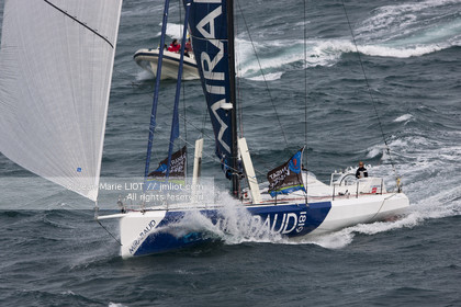 Novembre 2011 Départ de la Transat Jacques Vabre du  Havre et à destination de la Guadeloupe. Photo © Jean-Marie Liot.