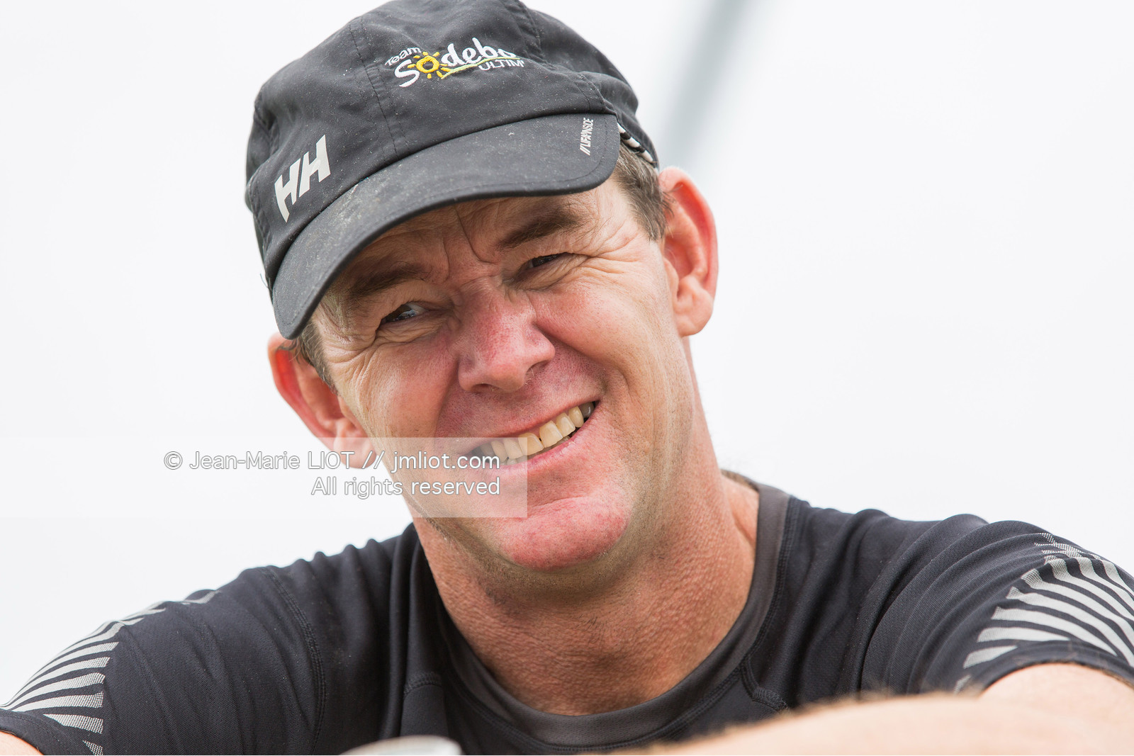 Itajaï(Brésil), samedi 7 novembre 2015, Thomas Coville et Jean-Luc Nélias deuxiémes au classement Ultim de la Transat Jacques Vabre sur SODEBO. Photo © JEAN-MARIE LIOT   DPPI.