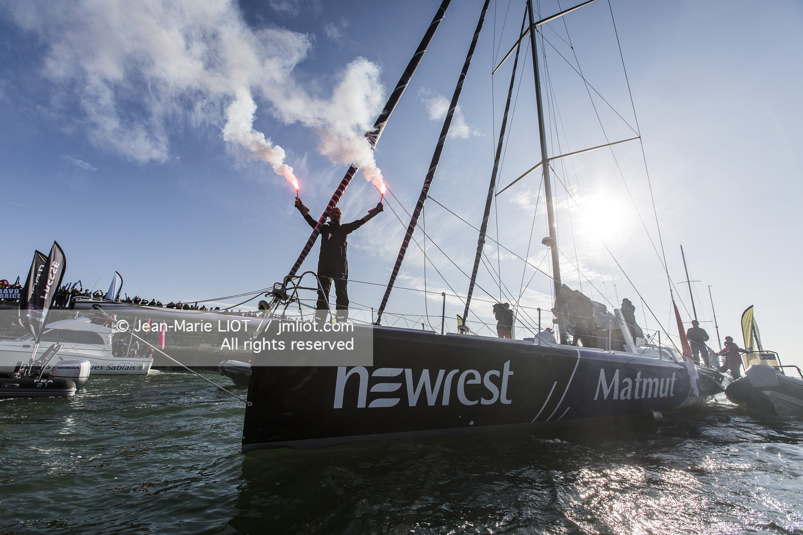 VENDEE GLOBE 2016-2017 - FABRICE AMEDEO - NEWREST-MATMUT - ARRIVEE