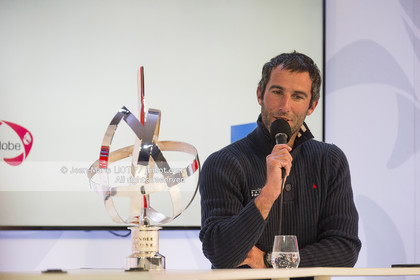 Les Sables d'Olonne, January 19, 2017 arrival of Armel Le Cléac'h (FR) skipper of the imoca Banque Populaire arrives 1st Vendee globe 2016-2017. Photo © Jean-Marie Liot   DPPI