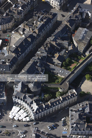 .AERIAL VIEW OF VANNES- MORBIHAN.PHOTO © JEAN-MARIE LIOT