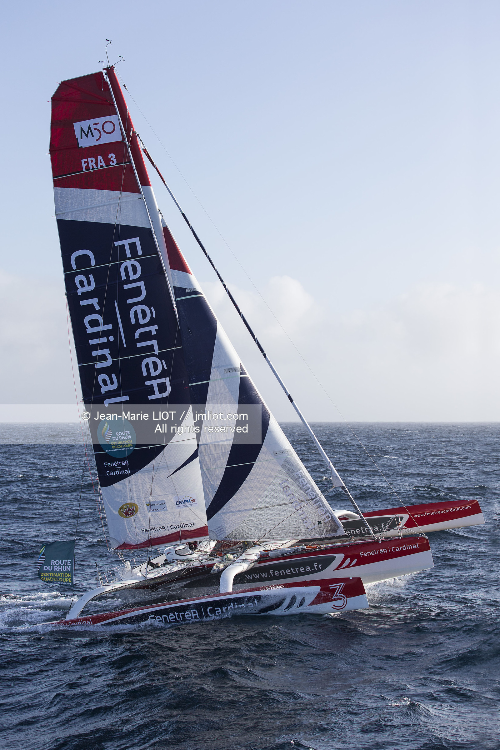 ROUTE DU RHUM 2014 - MULTI 50 FENETREA CARDINAL - ERWAN LE ROUX