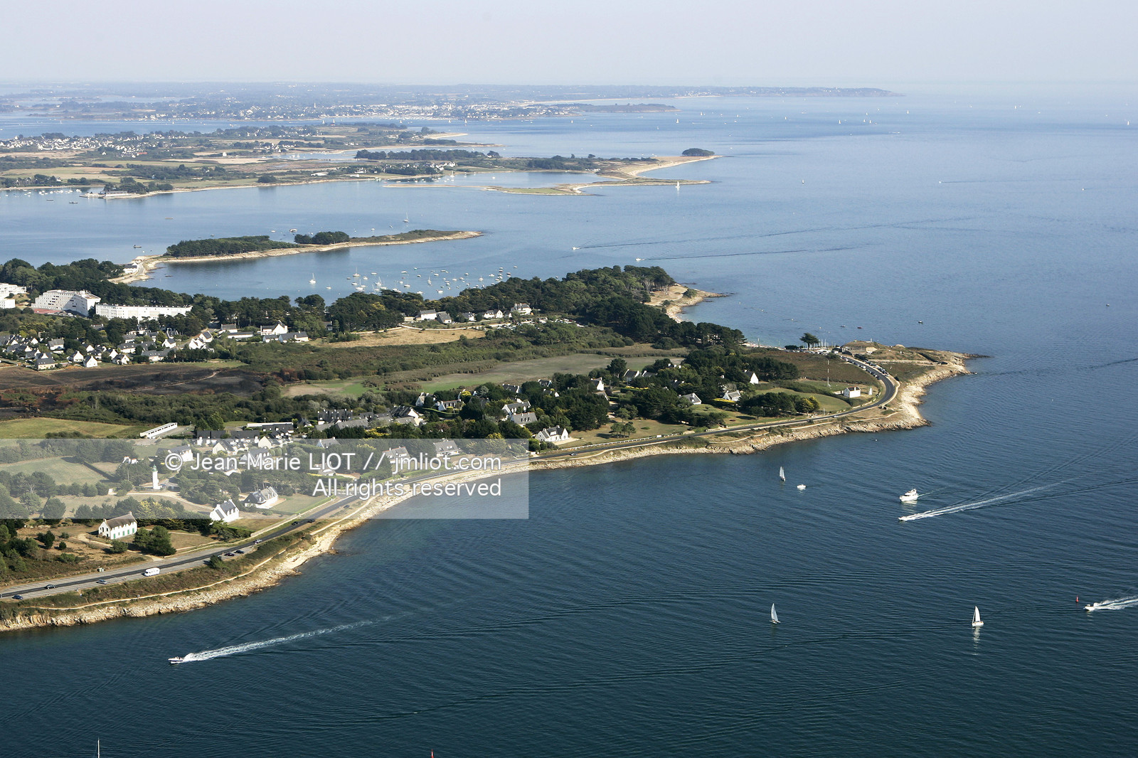 Vue aerienne de Saint-Philibert.© JEAN-MARIE LIOT.Aerial view of Saint-Philibert