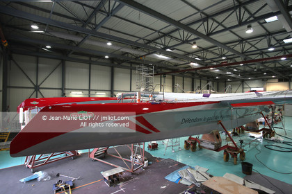 SAILING - MAXI 80 PRINCE DE BRETAGNE - SHIPYARD