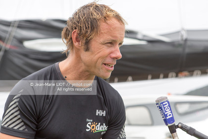 .Itajaï (Brazil), saturday, november 7, 2015, Thomas Coville and Jean-Luc Nélias second in the Transat Jacques Vabre.Photo © JEAN-MARIE LIOT   DPPI