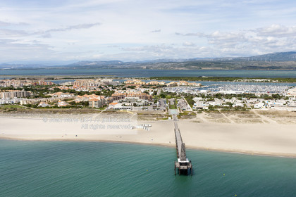 .Leucate is a seaside resort located in the Gulf of Lion halfway between Narbonne and Perpignan in the Languedoc -Roussillon department ..Photo © Jean -Marie Liot