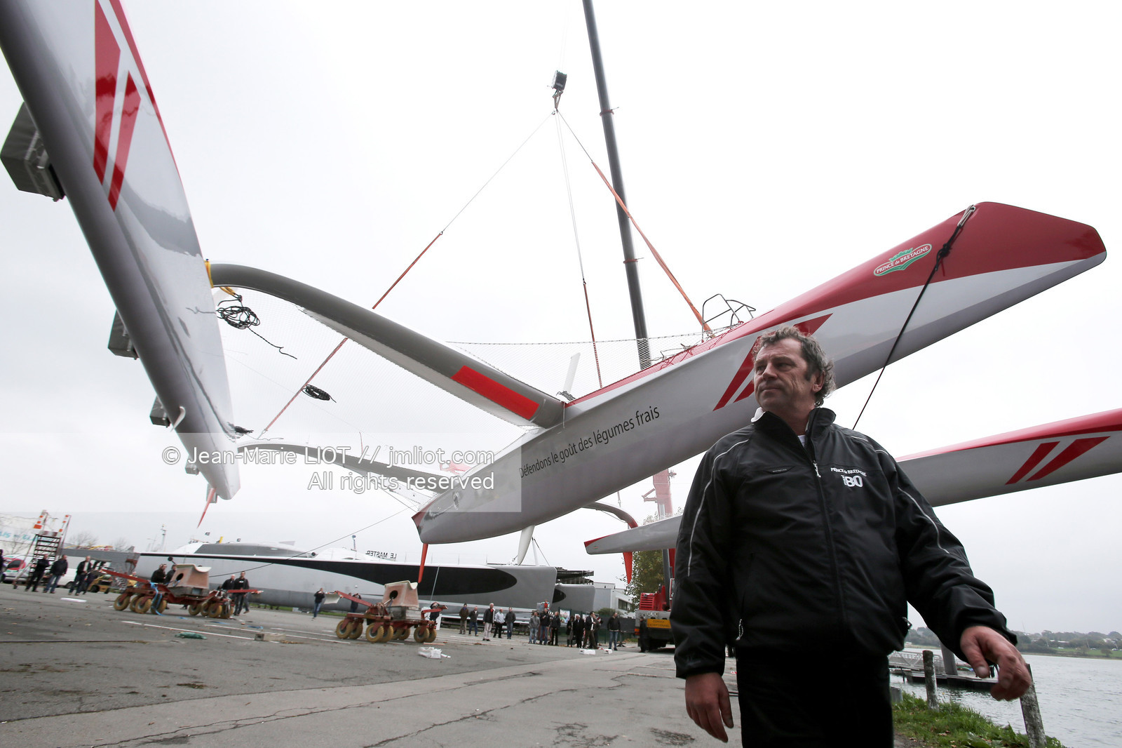 SAILING - MAXI 80 PRINCE DE BRETAGNE - LAUNCH.