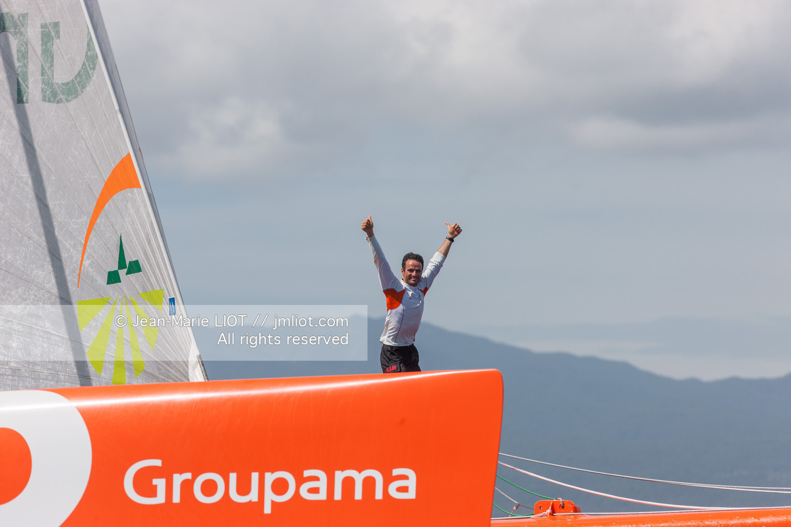 ROUTE DU RHUM 2010 - FRANCK CAMMAS - ARRIVEE