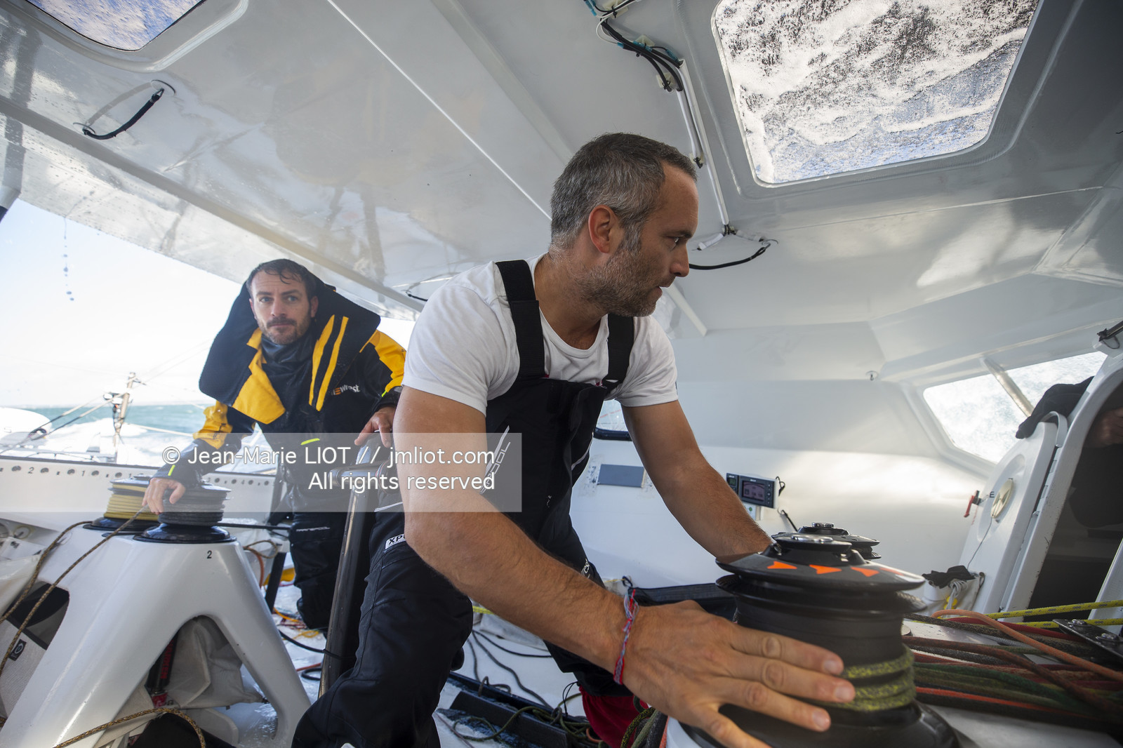 FABRICE AMEDEO ET ERIC PERON - TRANSAT JACQUES VABRE 2019 - A BORD
