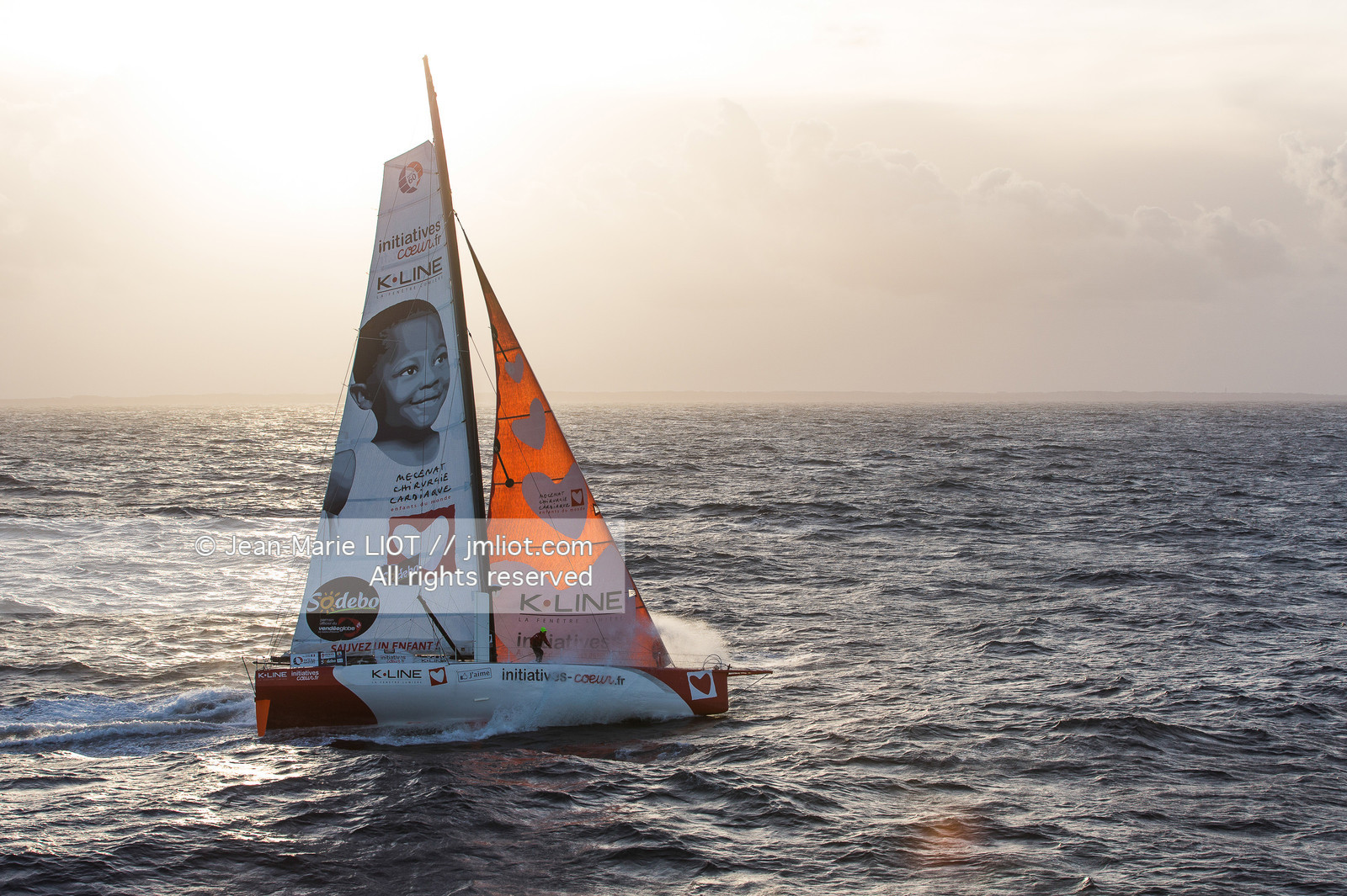 VENDEE GLOBE 2016-2017 - TANGUY DE LAMOTTE - INITIATIVES COEUR