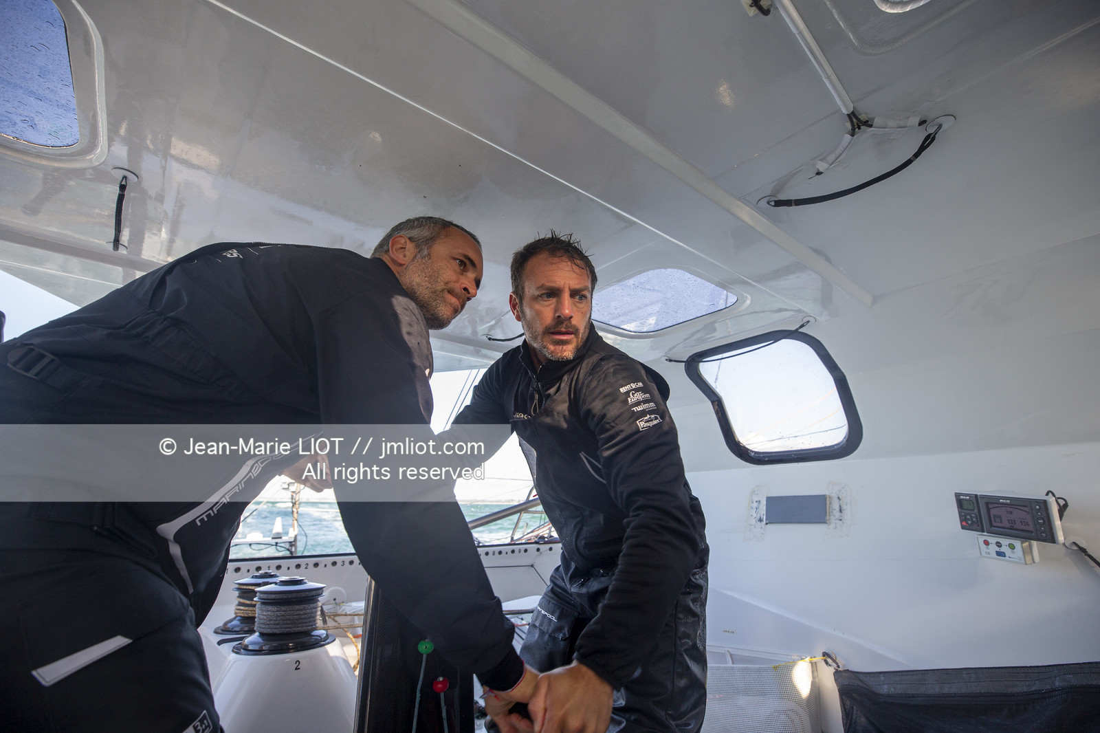 FABRICE AMEDEO ET ERIC PERON - TRANSAT JACQUES VABRE 2019 - A BORD