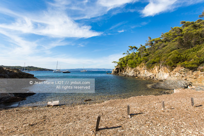 .Port-Cros, off Hyères in the department of Var, small island of 4 km long is a reserve of fauna and flora. Photo © Jean-Marie Liot