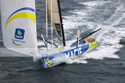 Novembre 2011 Départ de la Transat Jacques Vabre du  Havre et à destination de la Guadeloupe. Photo © Jean-Marie Liot.