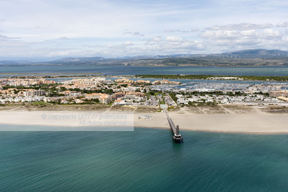 .Leucate is a seaside resort located in the Gulf of Lion halfway between Narbonne and Perpignan in the Languedoc -Roussillon department ..Photo © Jean -Marie Liot