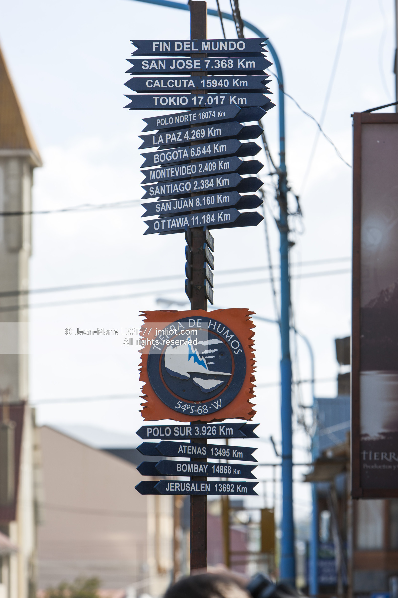 Ushuaia, Terre de Feu est la ville la plus australe du globe.Située à la pointe de l'Argentine cette province est la porte de l'antartique.photo © Jean-Marie Liot.