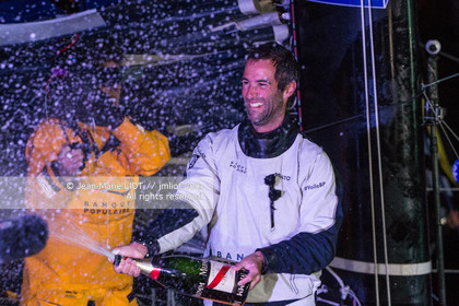 Les Sables d'Olonne, January 19, 2017 arrival of Armel Le Cléac'h (FR) skipper of the imoca Banque Populaire arrives 1st Vendee globe 2016-2017. Photo © Jean-Marie Liot   DPPI