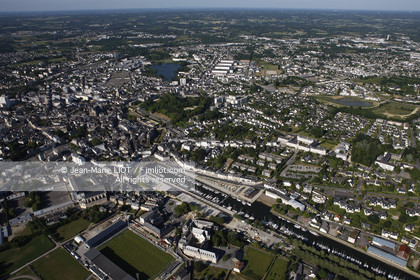 .AERIAL VIEW OF VANNES- MORBIHAN.PHOTO © JEAN-MARIE LIOT