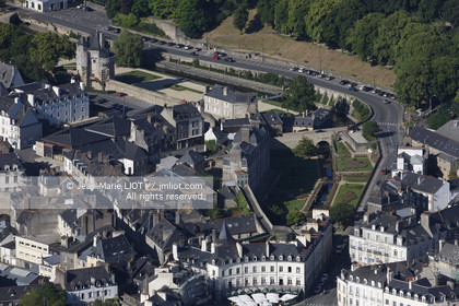 .AERIAL VIEW OF VANNES- MORBIHAN.PHOTO © JEAN-MARIE LIOT