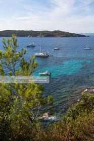 .Port-Cros, off Hyères in the department of Var, small island of 4 km long is a reserve of fauna and flora. Photo © Jean-Marie Liot